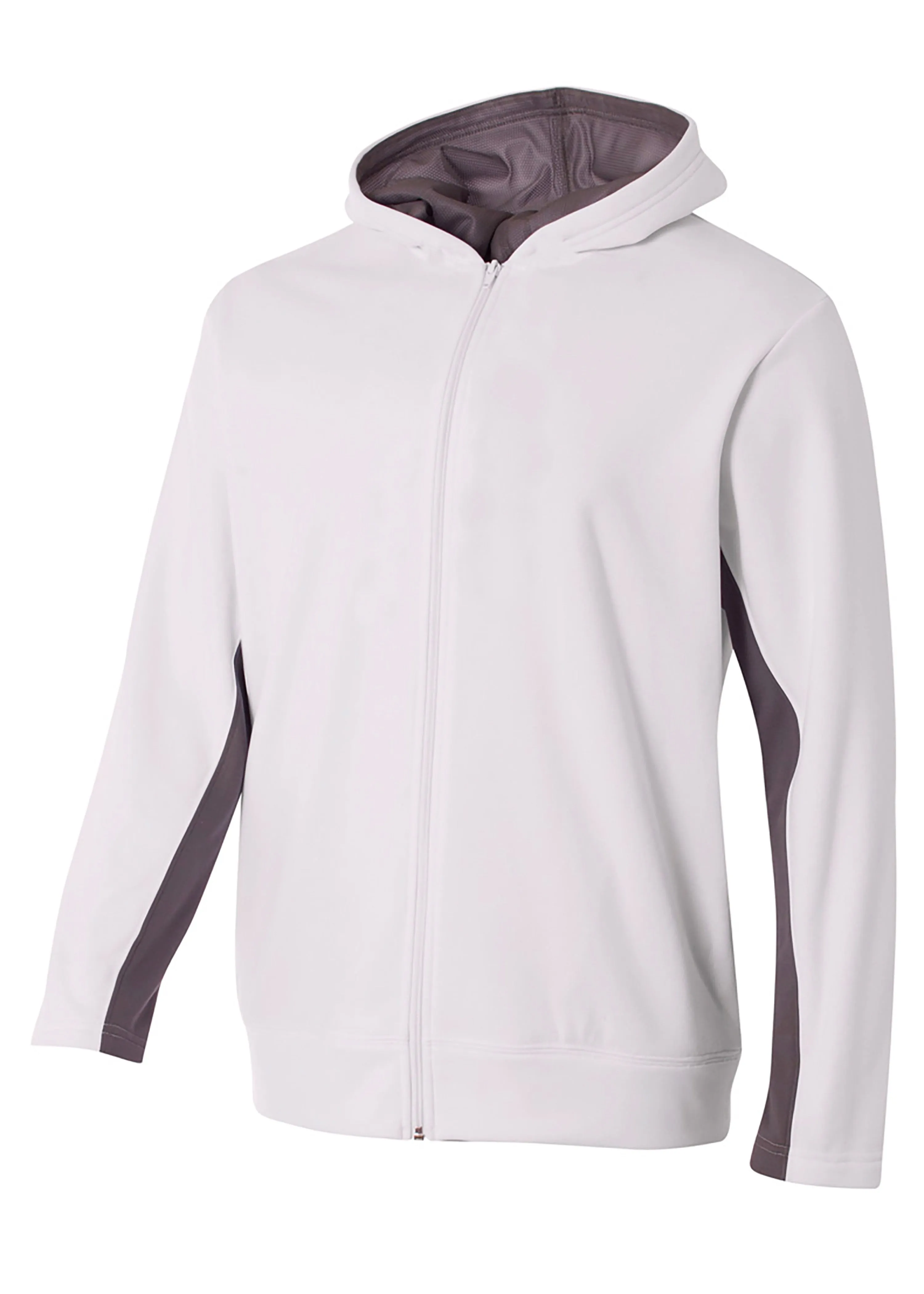 A4 Youth Full Zip Color Block Fleece Hoodie