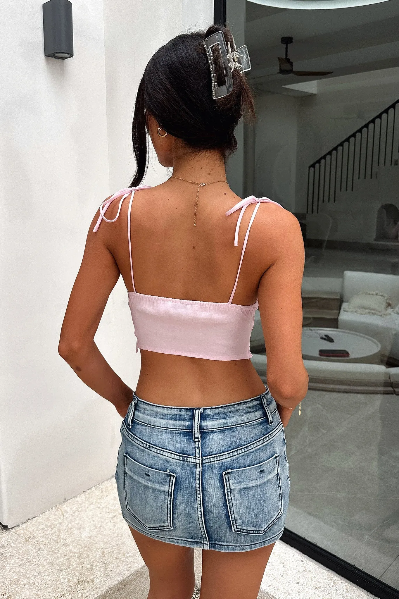 Aviana Crop - Baby Pink