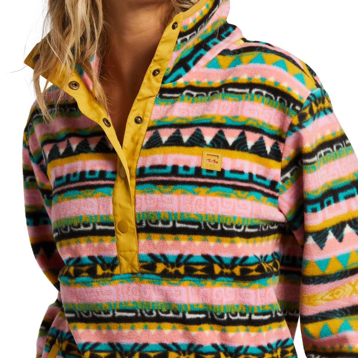 Billabong Women's Switchback Lite Mock Neck Fleece Pullover Jacket