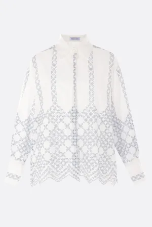 Broderie Anglaise Oversized Shirt