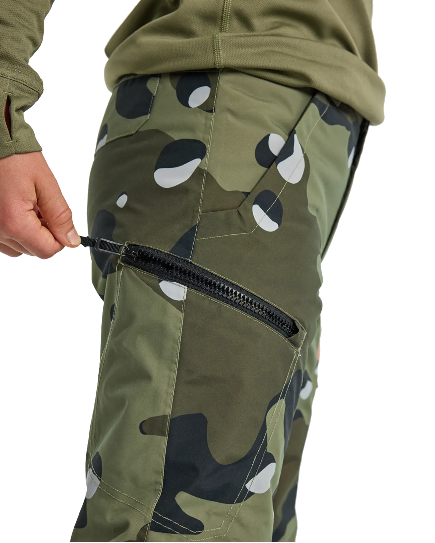 Burton Kids' Exile 2L Cargo Snow Pants - Forest Moss Cookie Camo