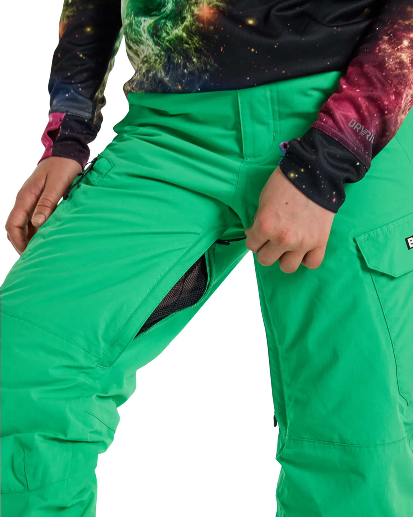 Burton Kids' Exile 2L Cargo Snow Pants - Galaxy Green