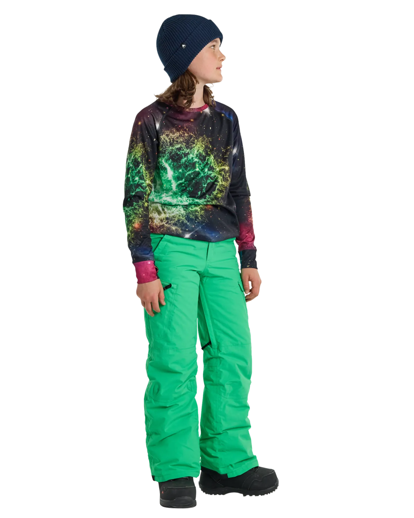 Burton Kids' Exile 2L Cargo Snow Pants - Galaxy Green