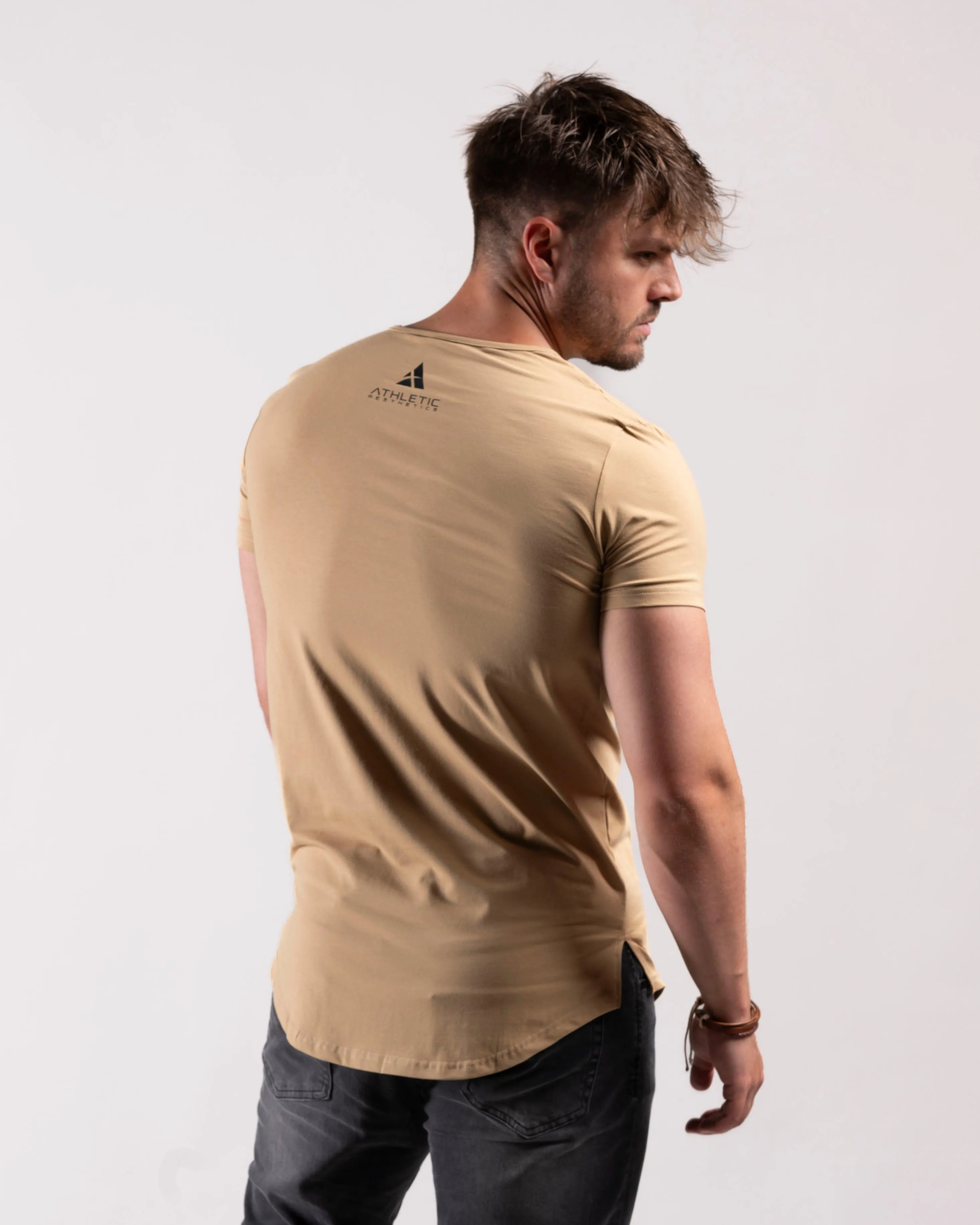 Classic Longline Shirt (Beige)