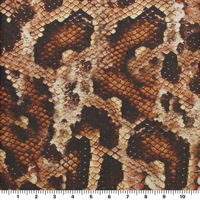 Desert Snake Printed Power Mesh Fabric | Blue Moon Fabrics