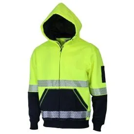 DNC Hi Vis Segmented Tape Full Zip Hoodie (3530)