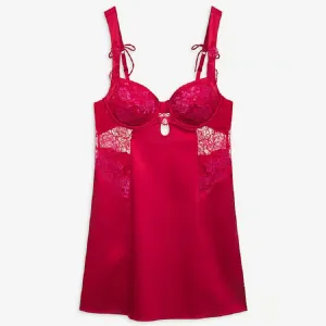 Dress For Love & Lemons Cordelia Slip, red