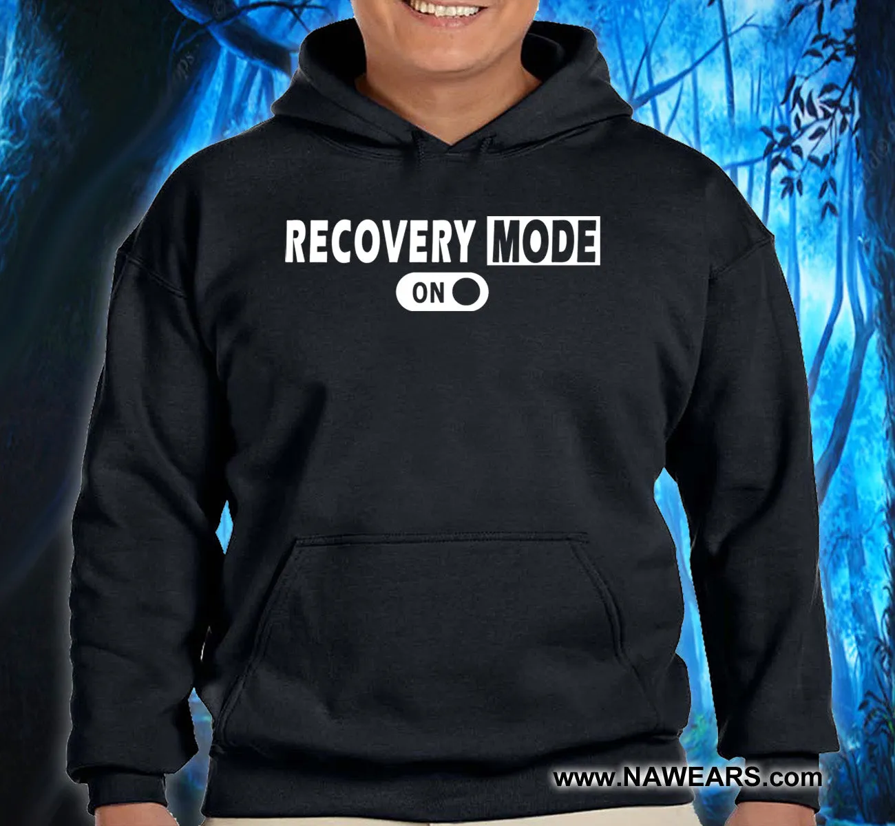 Hoodie - Recovery Mode On - Black