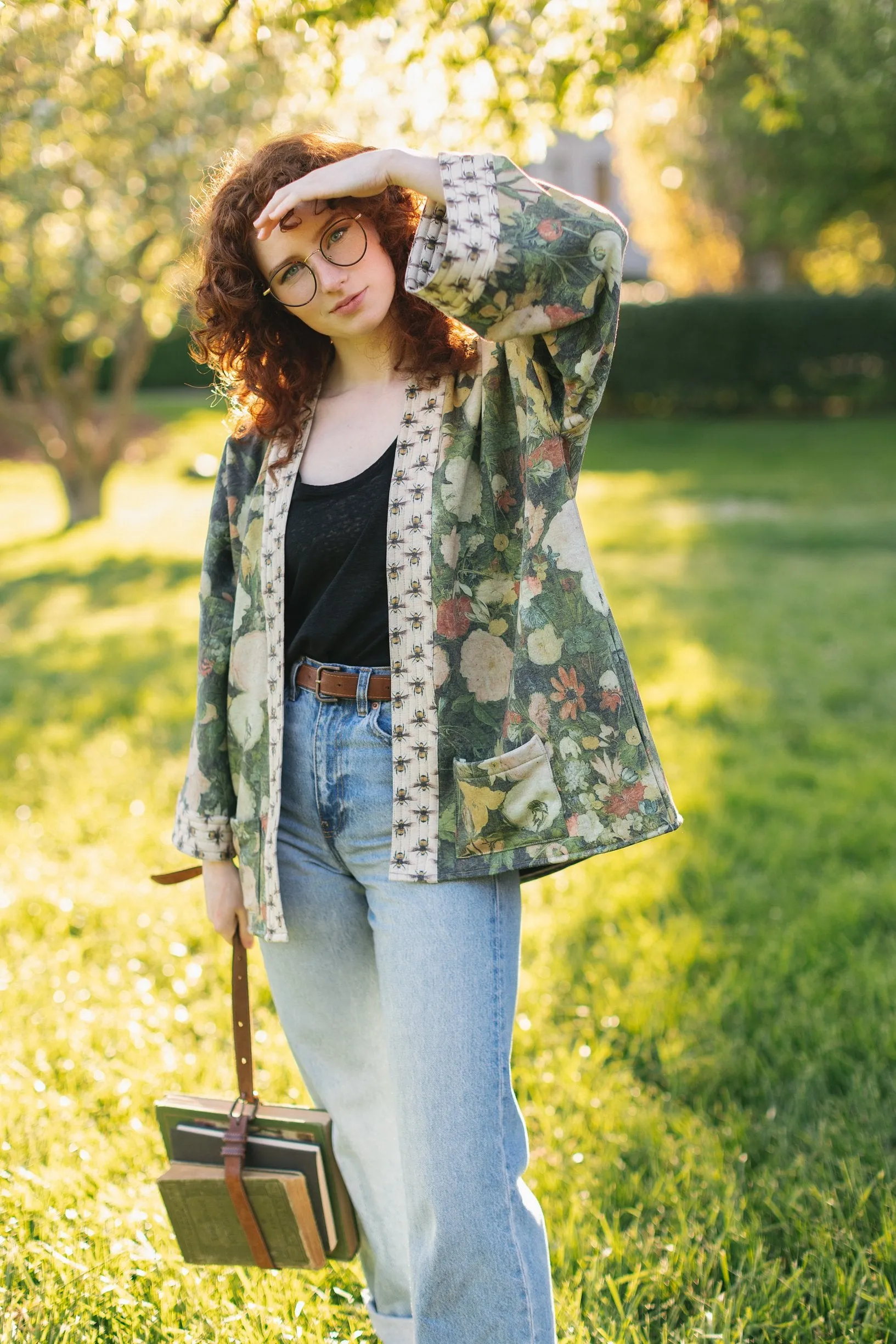 I Dream In Flowers Cozy Bees Cottage Cardigan