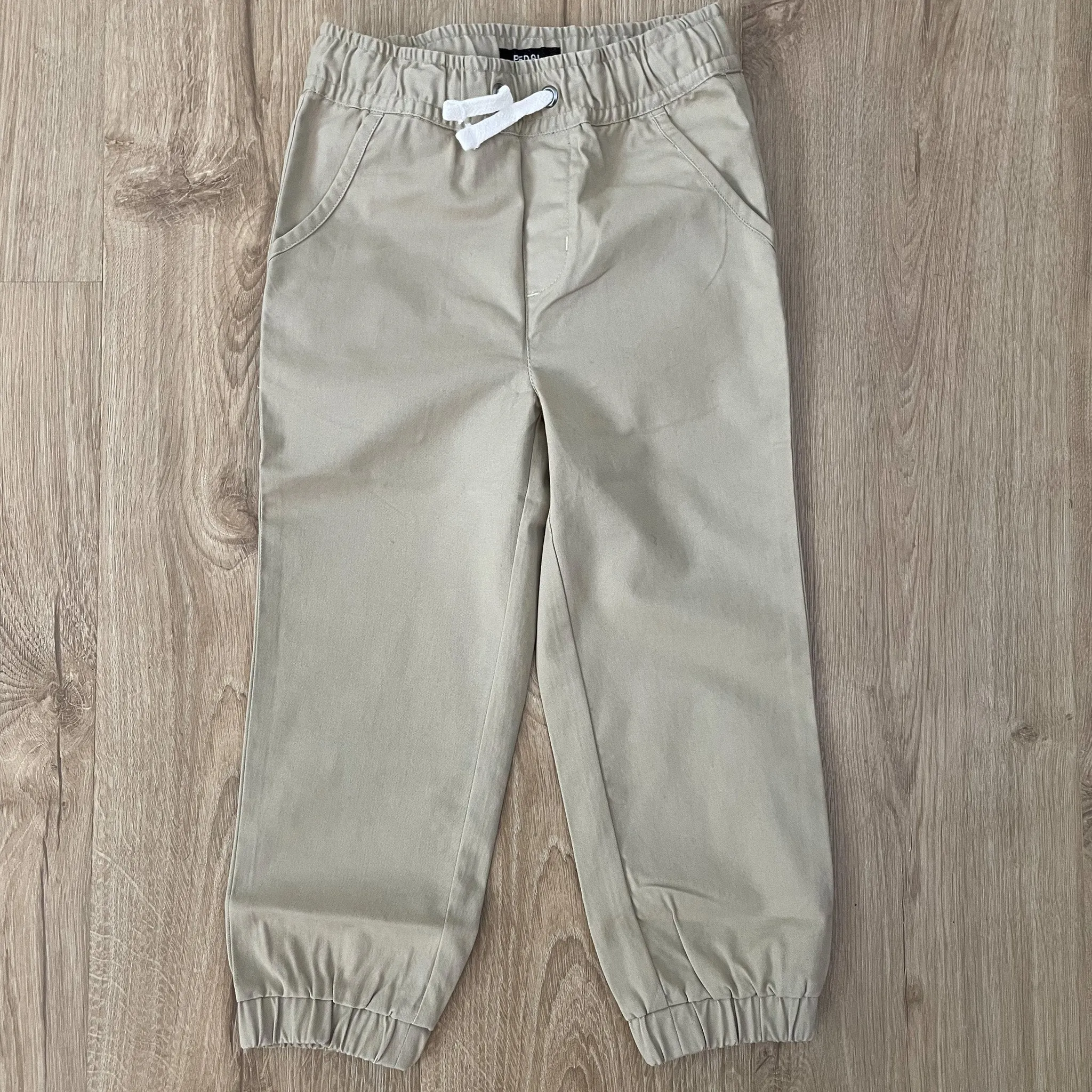 Khaki Twill Jogger