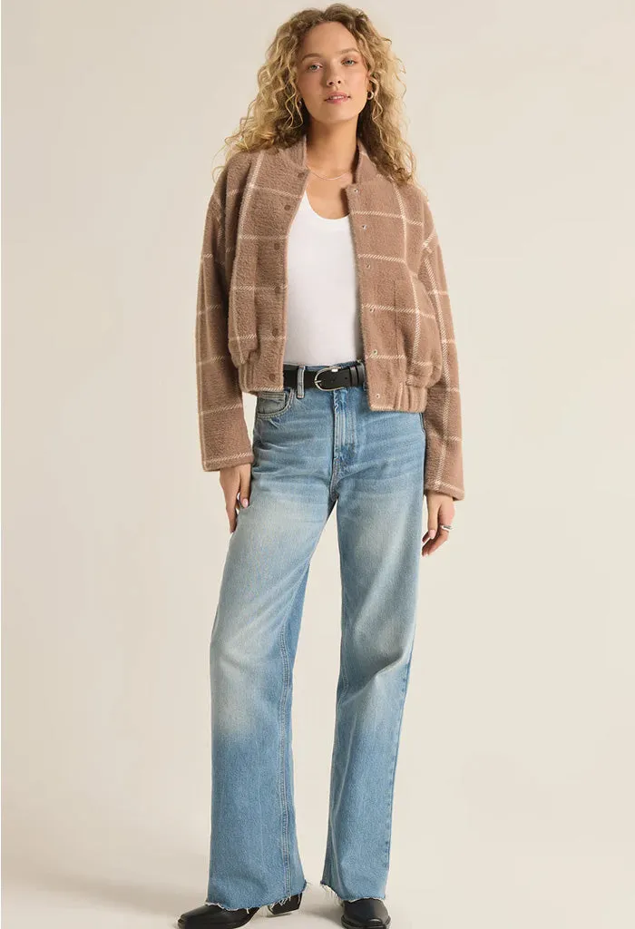 Lex Plaid Bomber Jacket