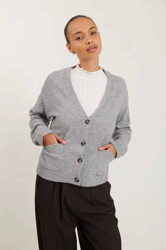 Lise Cardigan - Light Grey Mel.