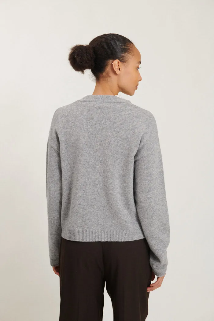 Lise Cardigan - Light Grey Mel.