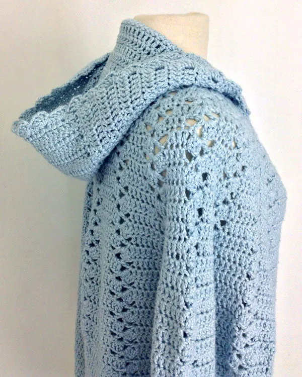 Long Hooded Cape Crochet Pattern