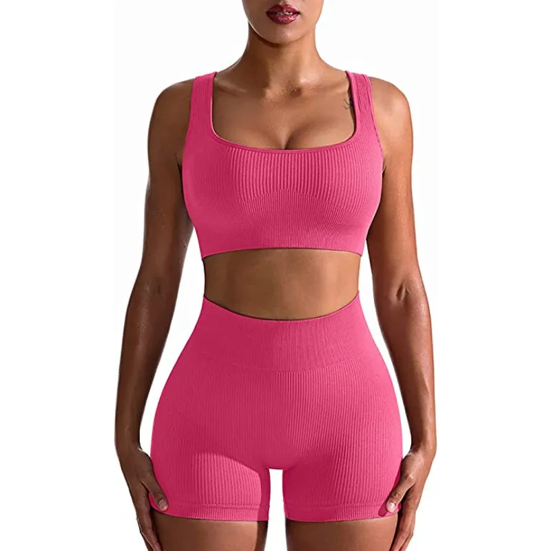 Mallory Ribbed Seamless Workout Set