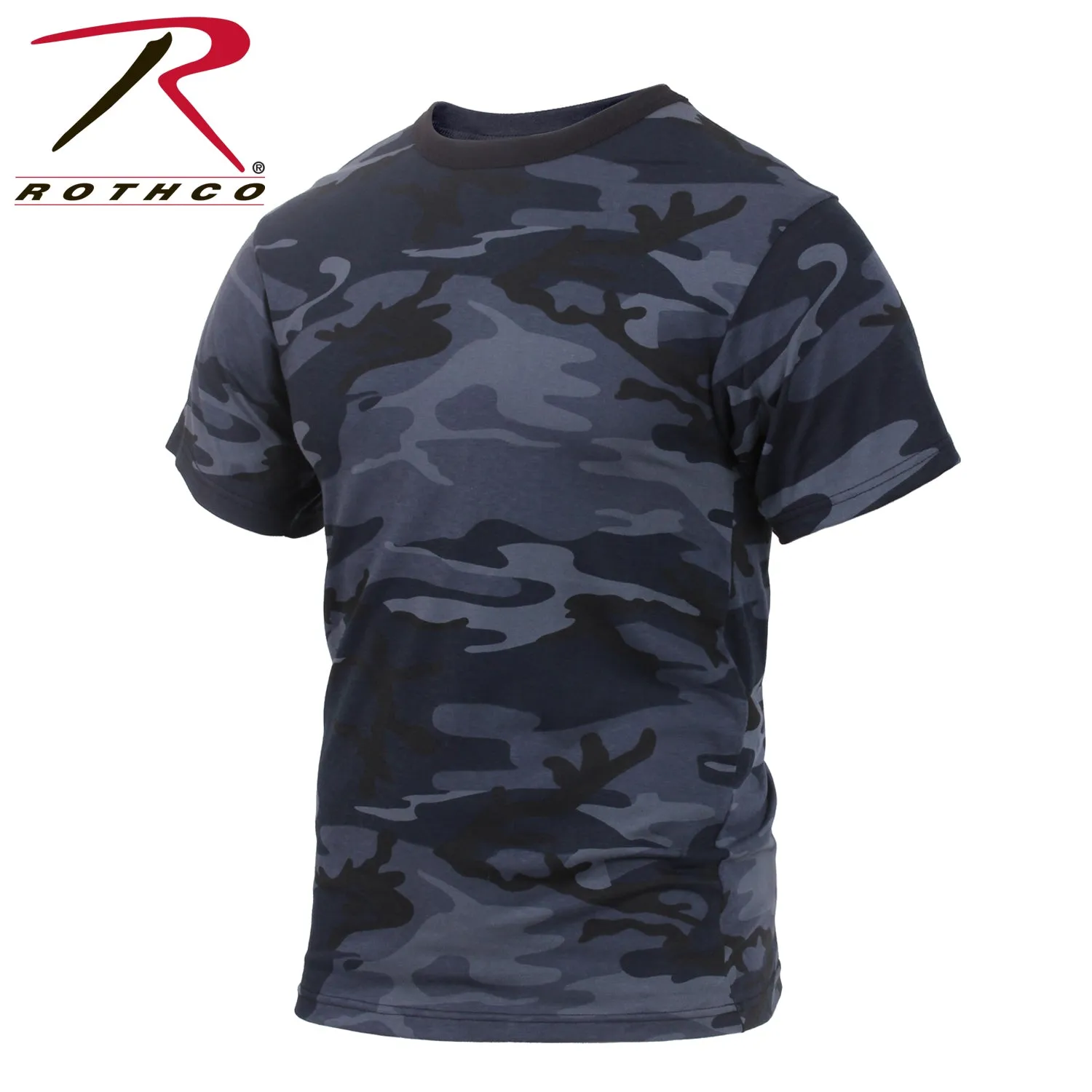 MEN'S COLORED CAMO T-SHIRT - MIDNIGHT BLUE CAMO