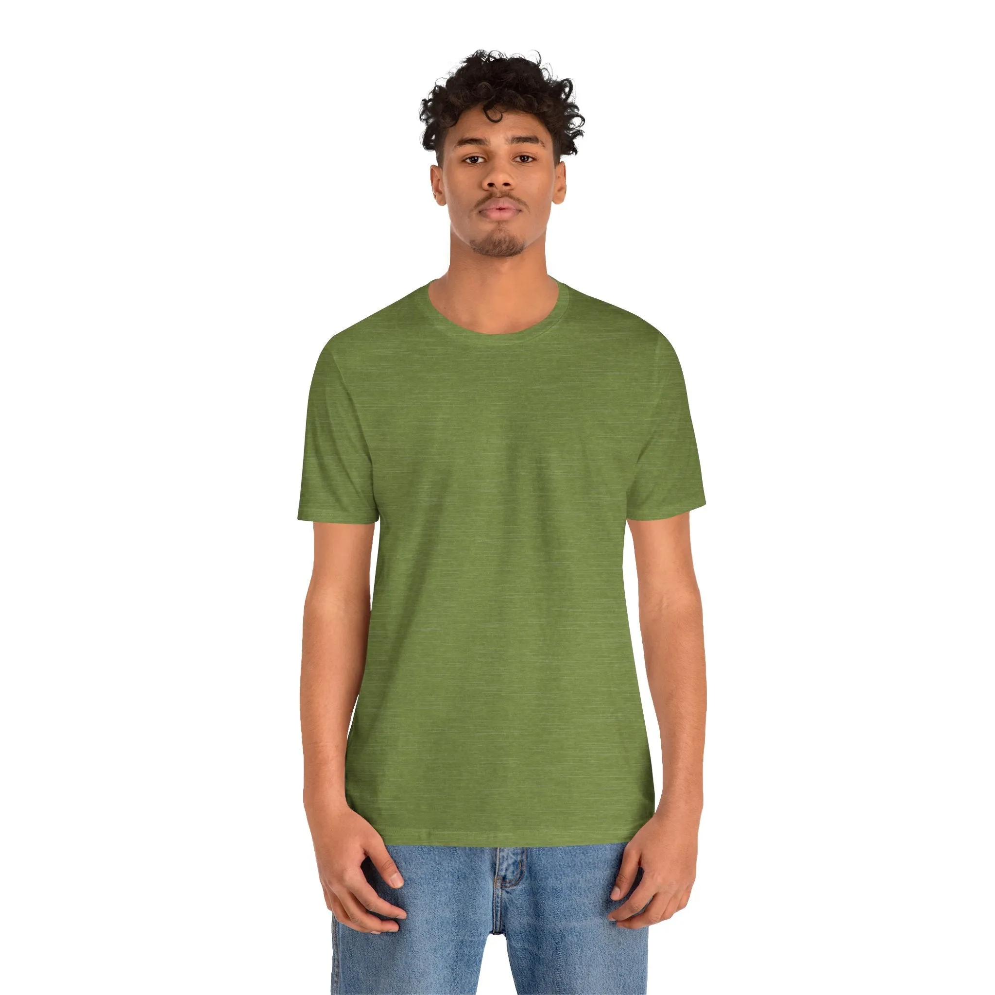 Men's Heather Green T Shirts Premium Casual Short Sleeve Classic Fit Crew Neck Shirts