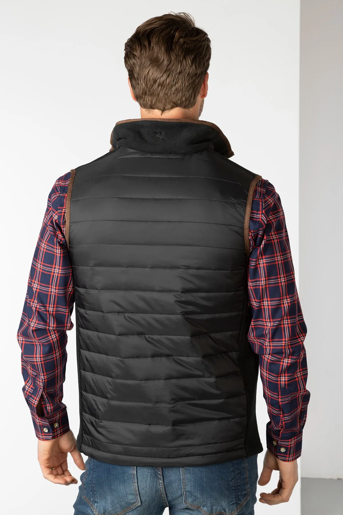 Men's Hybrid Fleece Gilet - Huggate