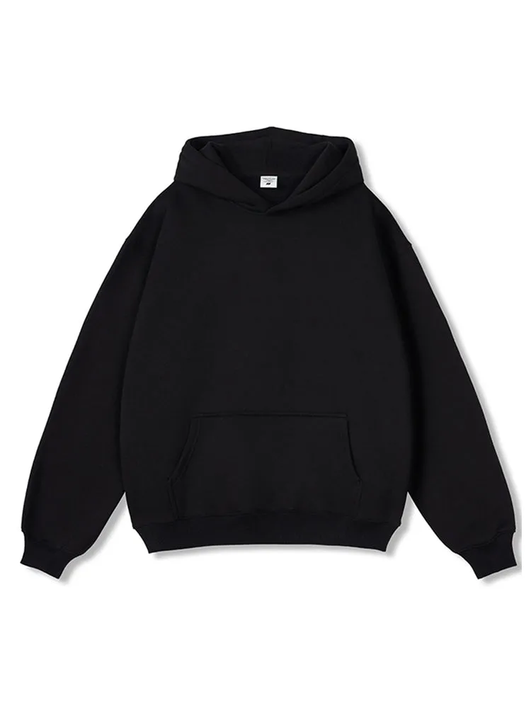 Men's Solid Colour Loose Hoodie