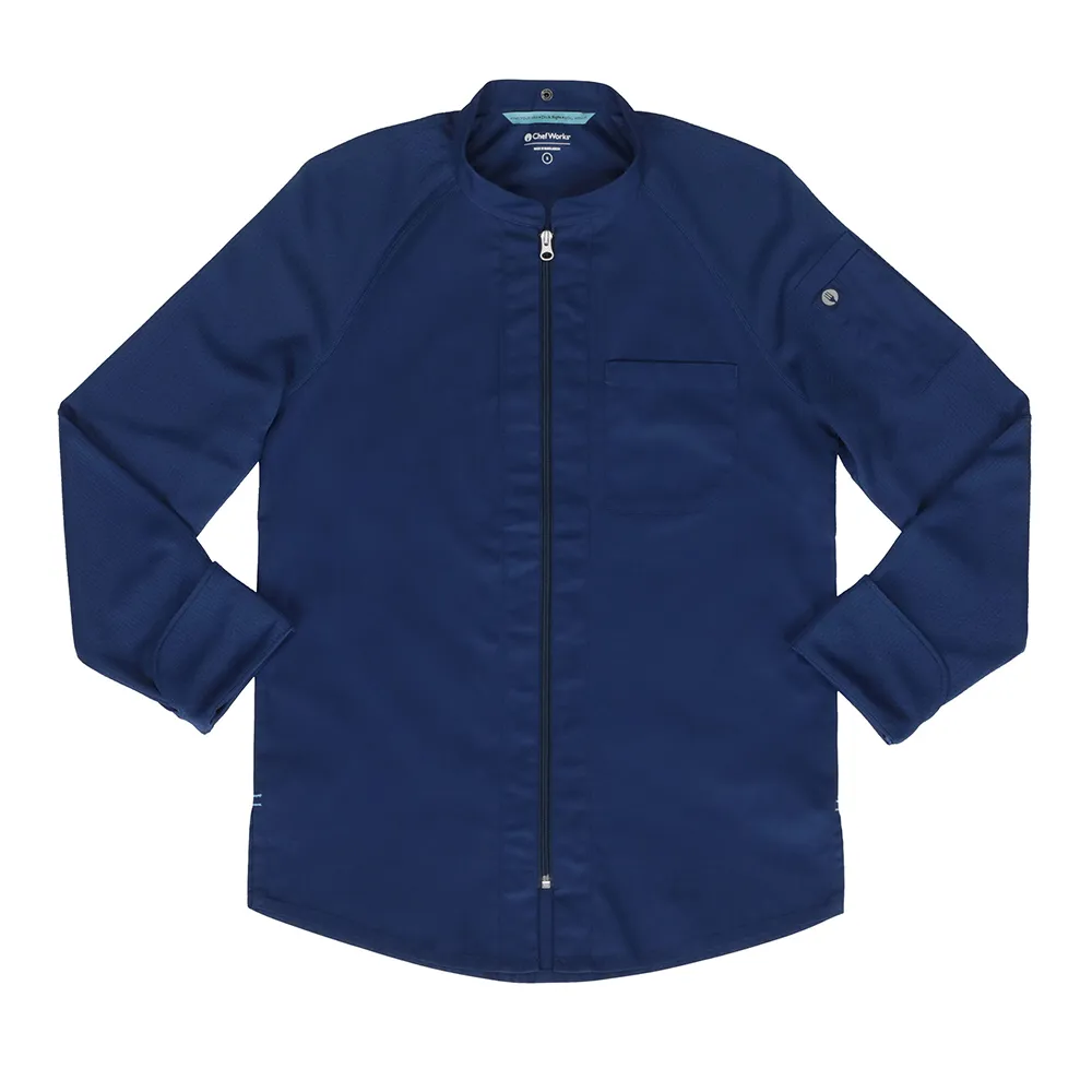 NEPAL CHEF COAT - Ocean Blue