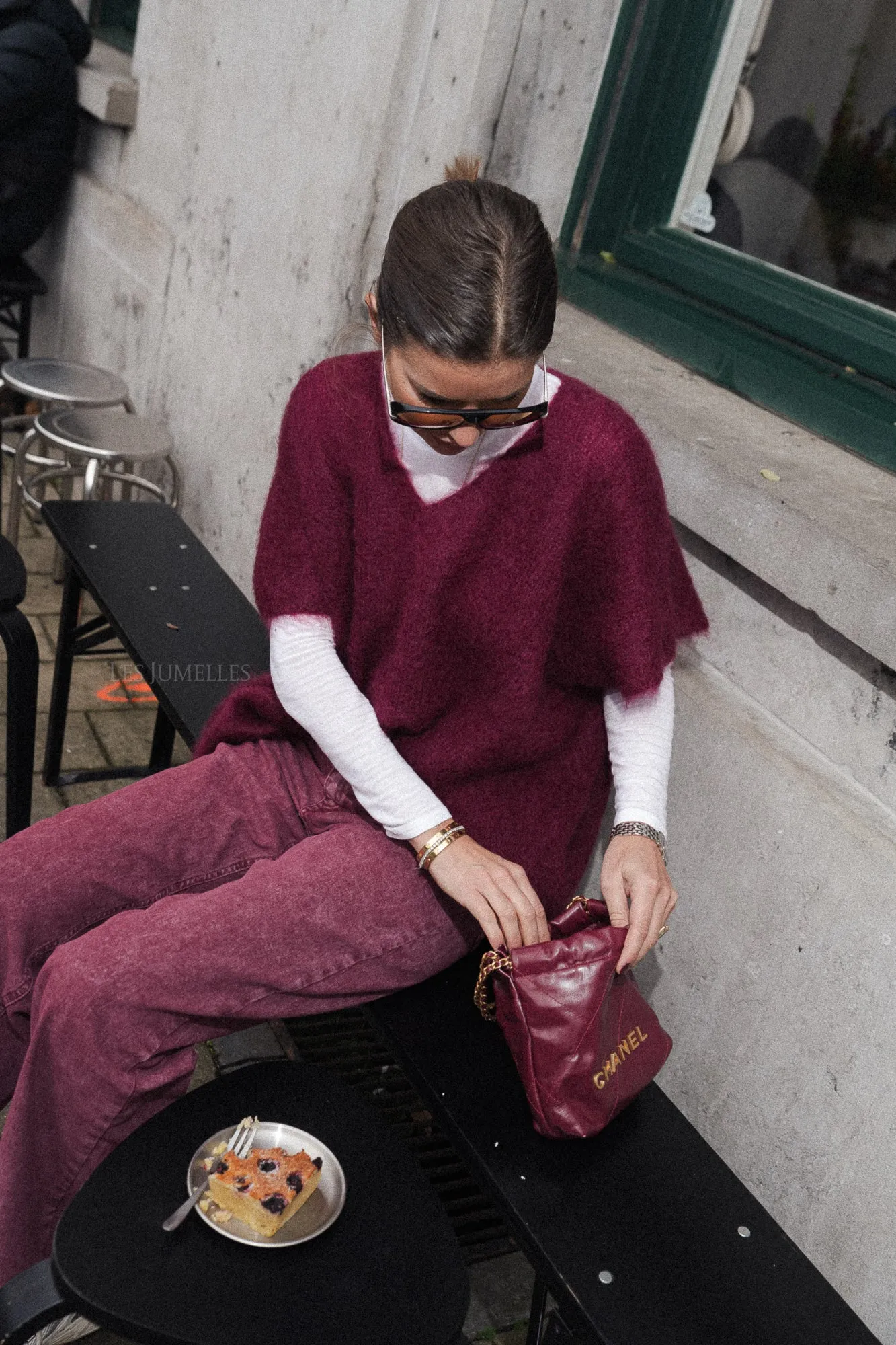 Odile jumper burgundy