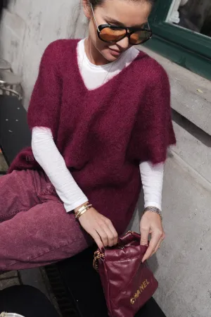 Odile jumper burgundy