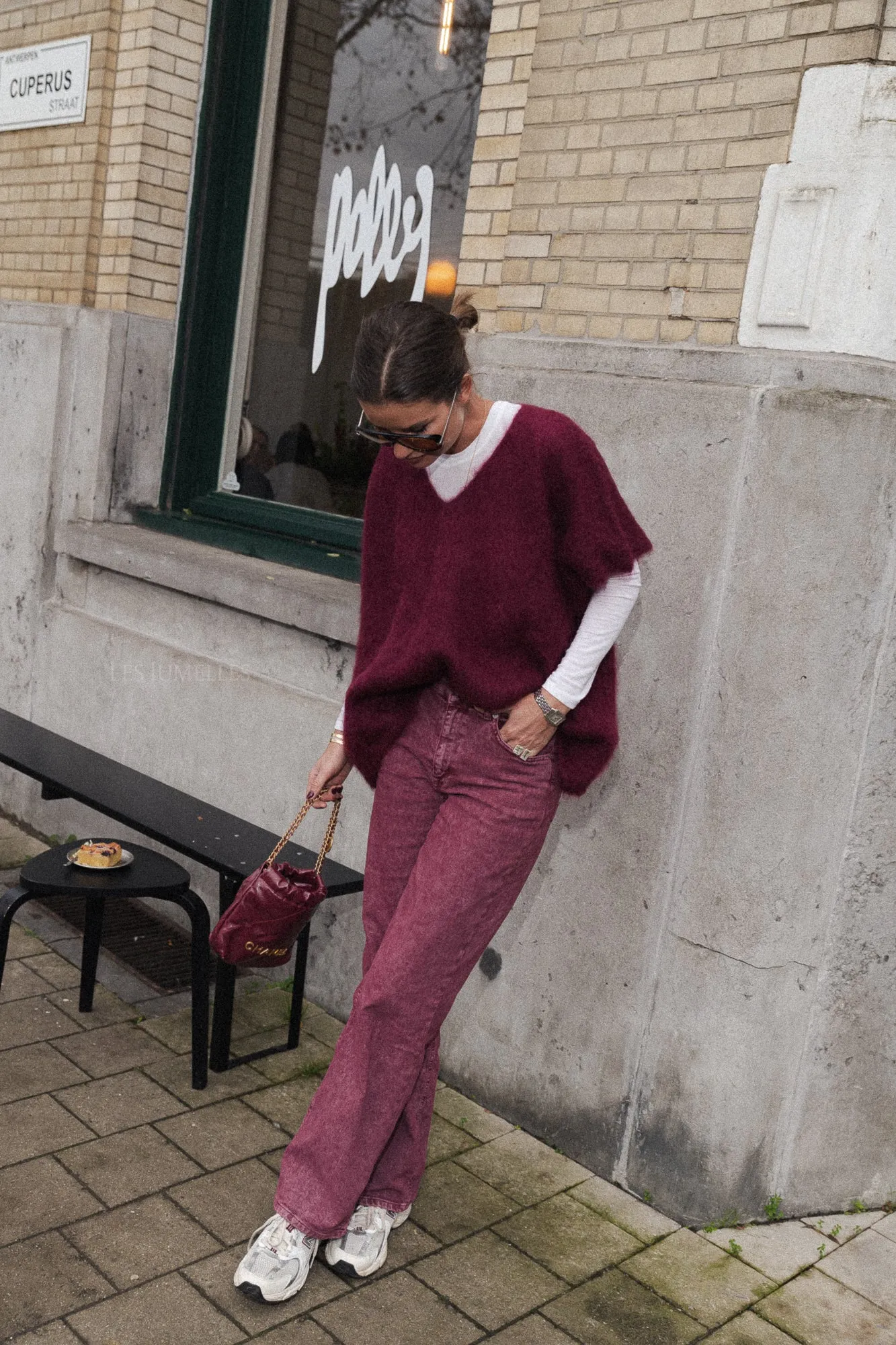 Odile jumper burgundy