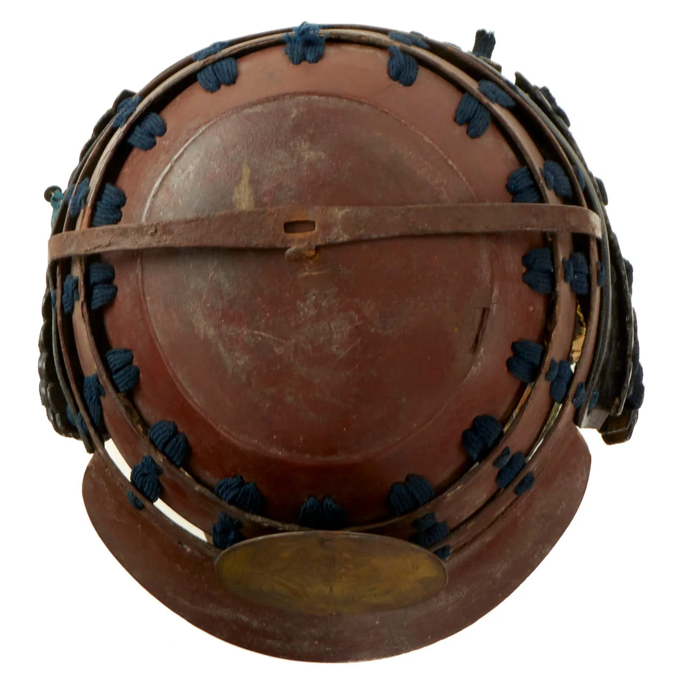 Original 19th Century Japanese Samurai  Edo Period Helmet with Family Crest and Armor Breastplate Set