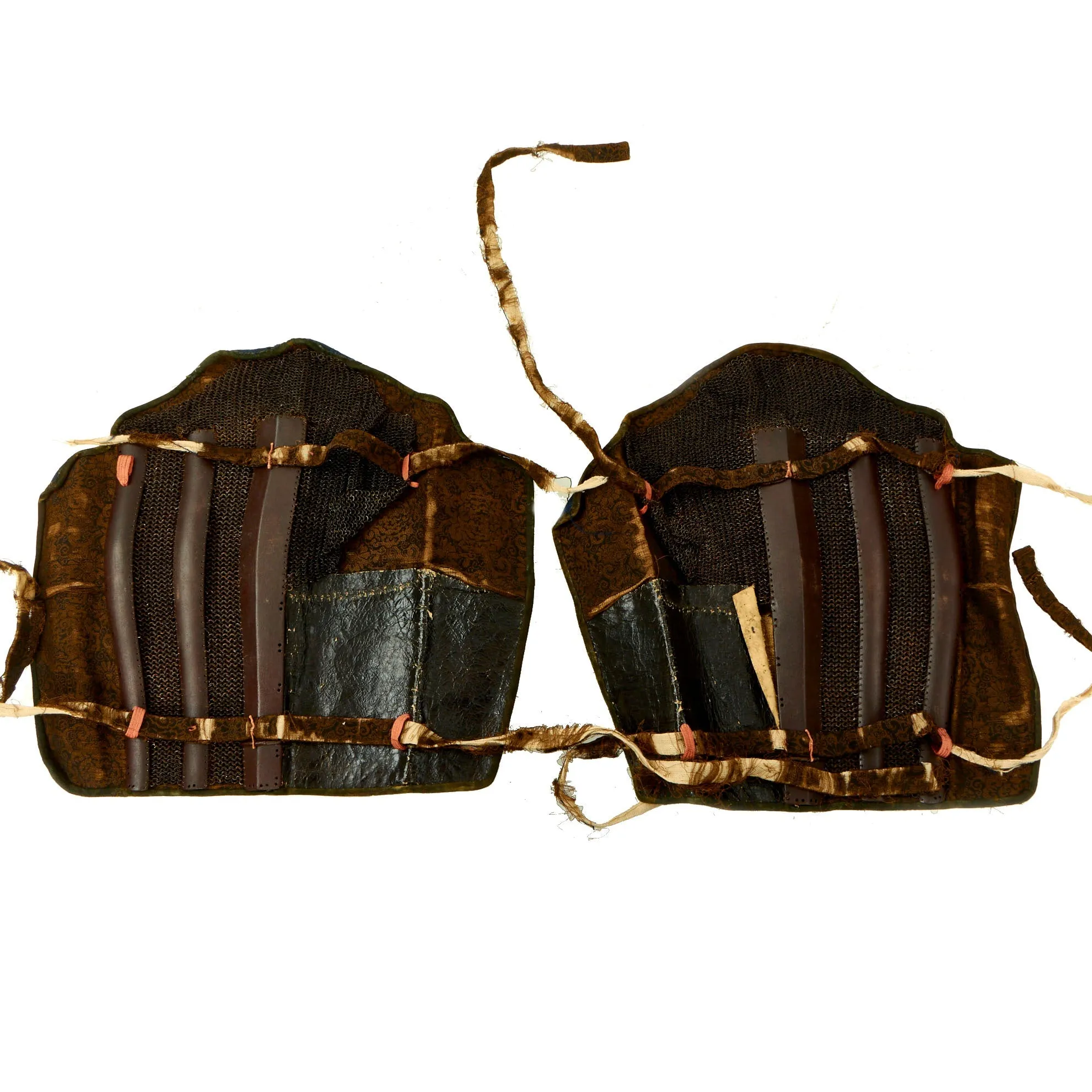 Original Japanese 19th Century Edo Period Samurai Full Body Armor with Kabuto Helmet in Wood Transit Chest