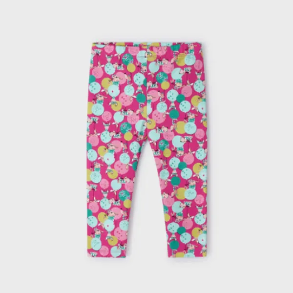 PINK MULTI-COLORED LEGGINGS FOR BABY