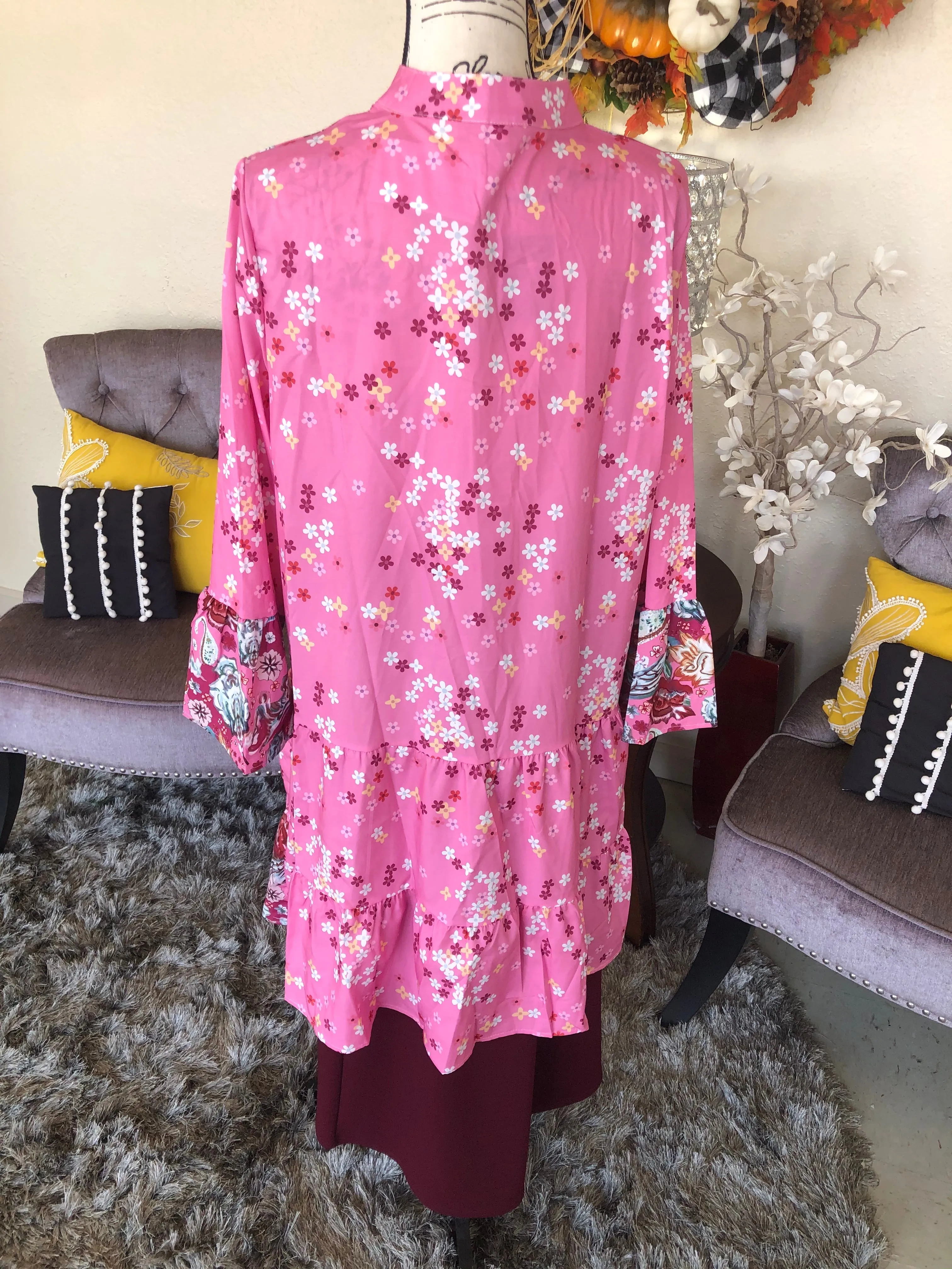 Pretty on Pink Tiered Tunic/Top