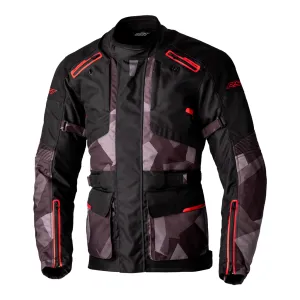 RST Endurance CE Mens Touring Waterproof Textile Jacket - Black / Camo / Red