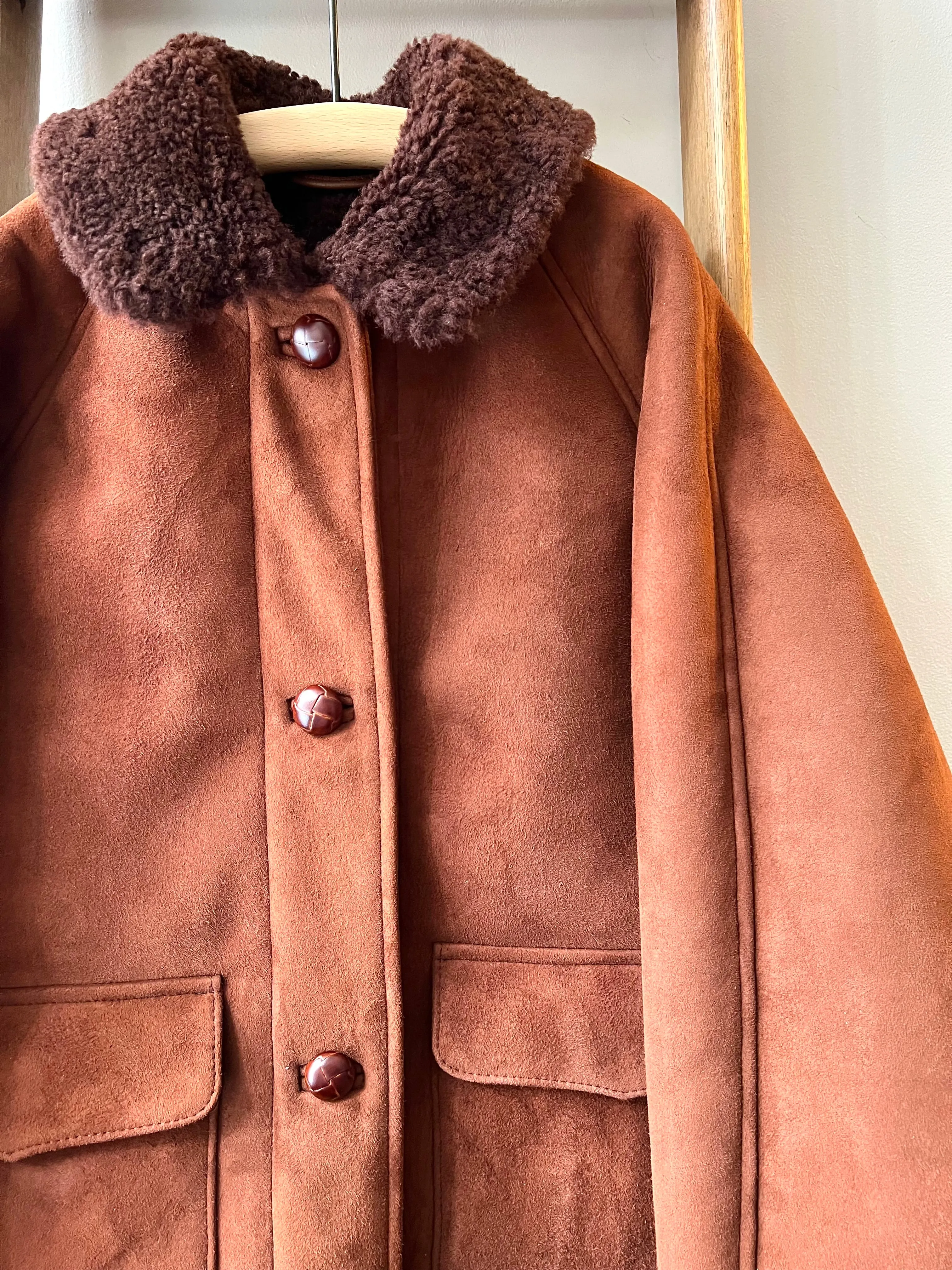 Sheepskin Field Jacket / Brown