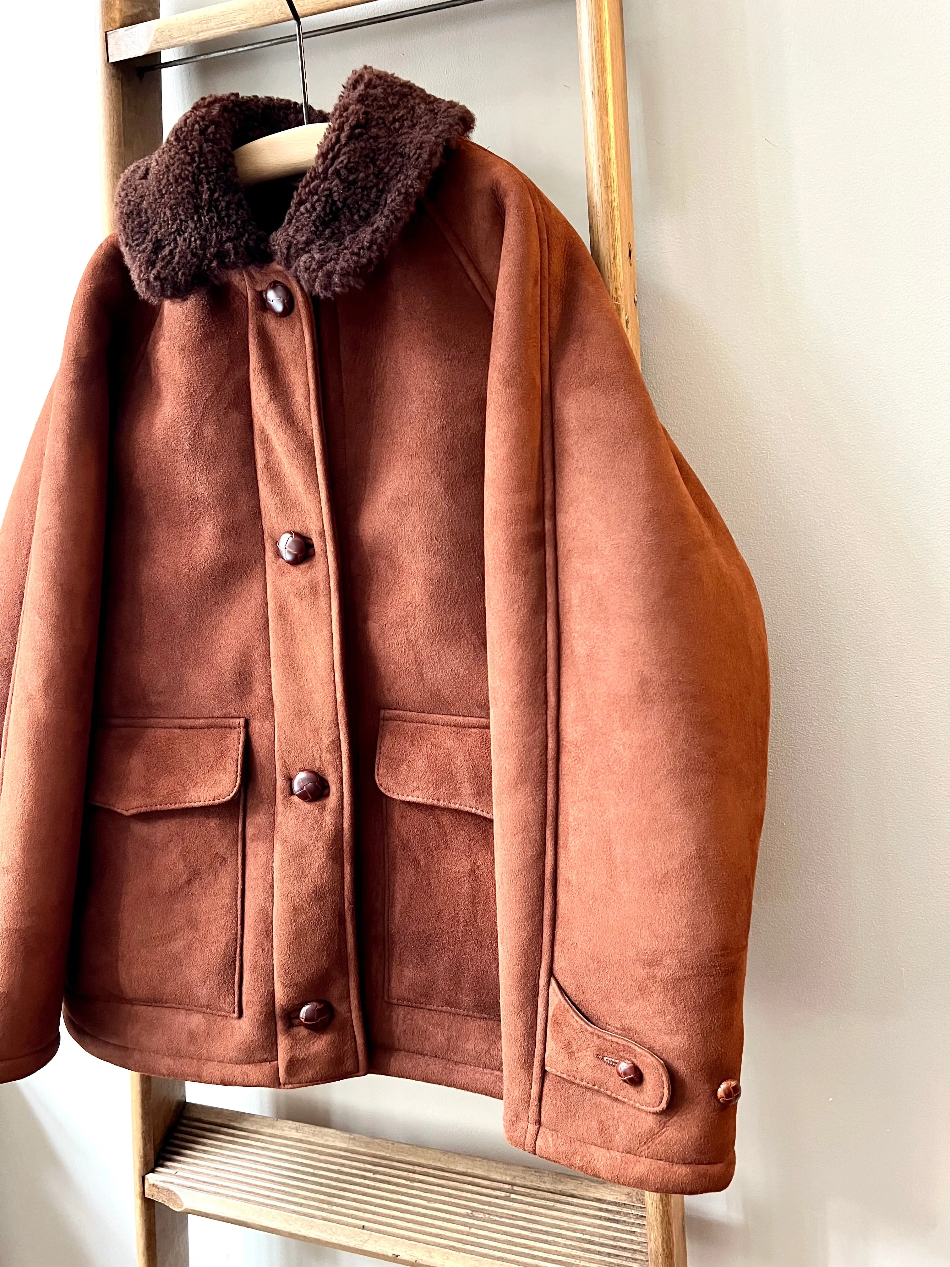 Sheepskin Field Jacket / Brown