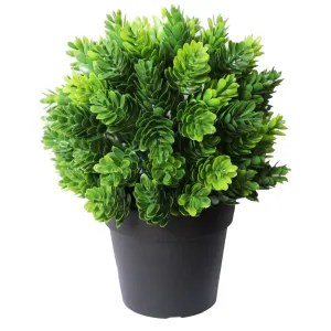 Small Potted Artificial Flowering Hop Plant UV Resistant 20cm