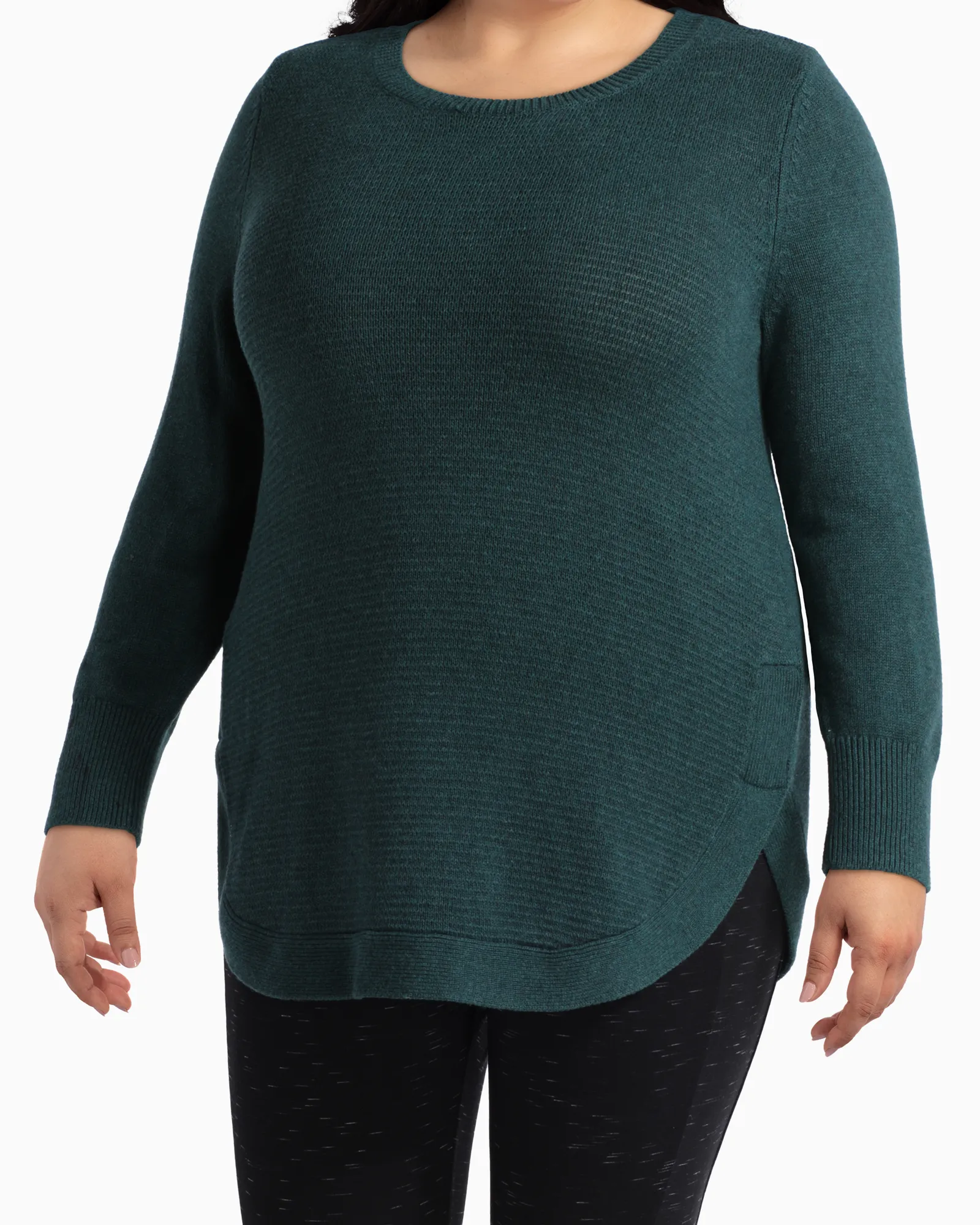 Sophie Cotton Sweater | Forest Green