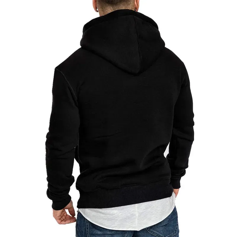 TEEK - Solid Mens Long Sleeve Essential Hoodies