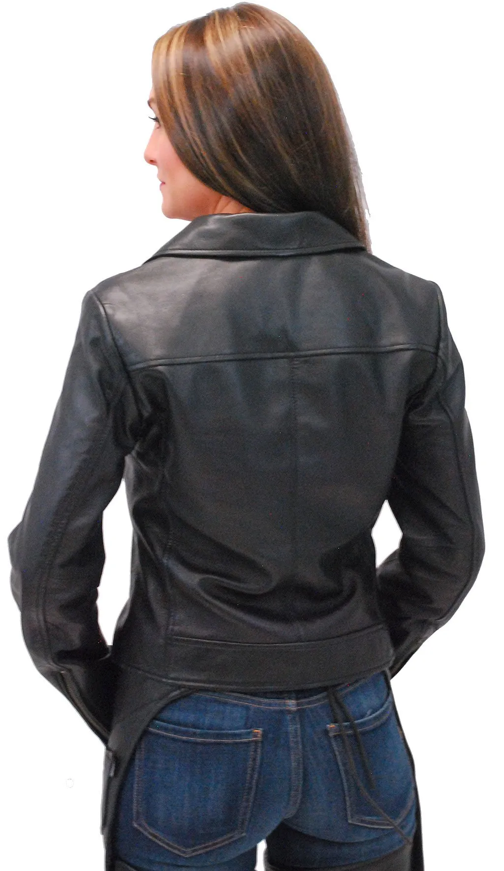 Women's Super Soft Lambskin Motorcycle Jacket #L15070K